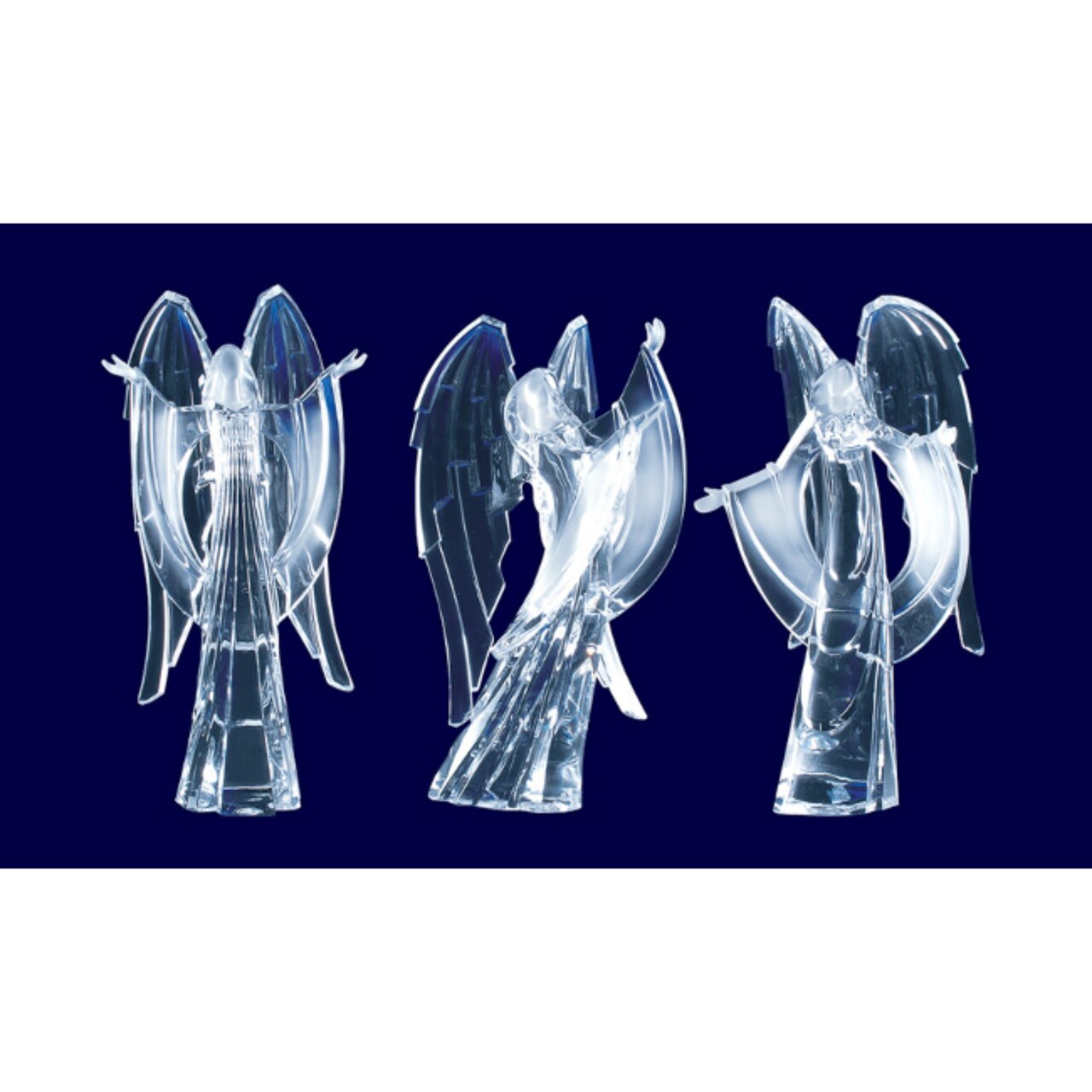 Icy Giftware Praising Angels Christmas Figurine Decorations - 9" - Set of 3
